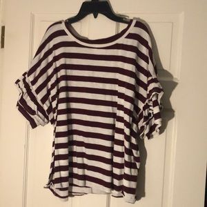 Striped short sleeve shirt
